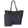 Louis Vuitton Navy Monogram Giant Empreinte Neverfull MM