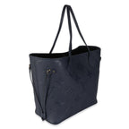 Louis Vuitton Navy Monogram Giant Empreinte Neverfull MM