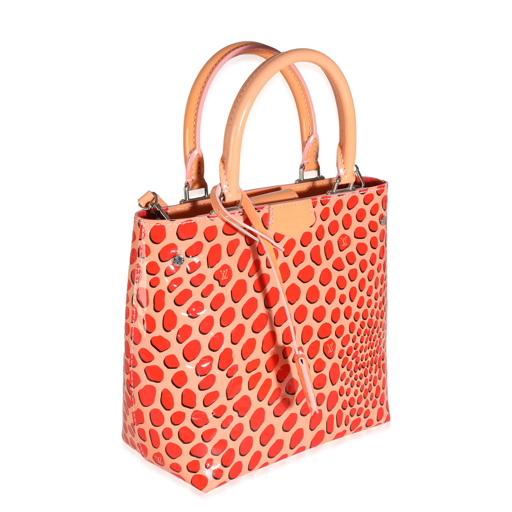 Louis Vuitton Sugar Pink Poppy Vernis Jungle Dots Open Tote