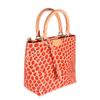 Louis Vuitton Sugar Pink Poppy Vernis Jungle Dots Open Tote