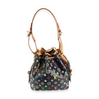 Louis Vuitton x Takashi Murakami Black Monogram Multicolore Canvas Petit Noe
