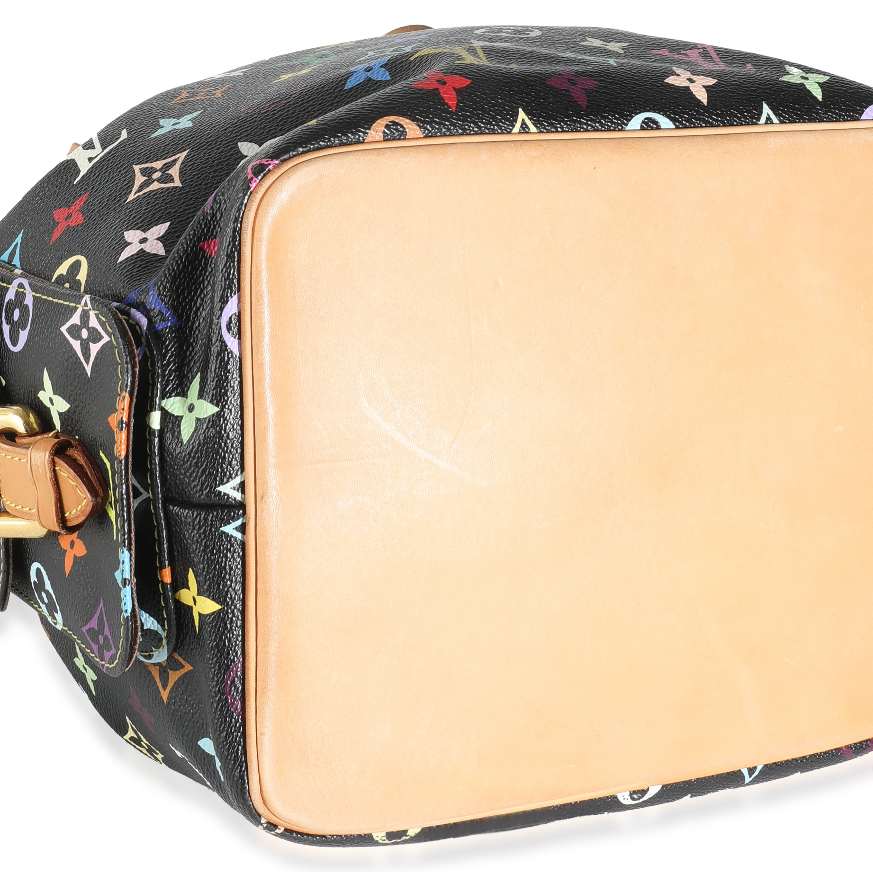 Louis Vuitton x Takashi Murakami Black Monogram Multicolore Canvas Petit Noe