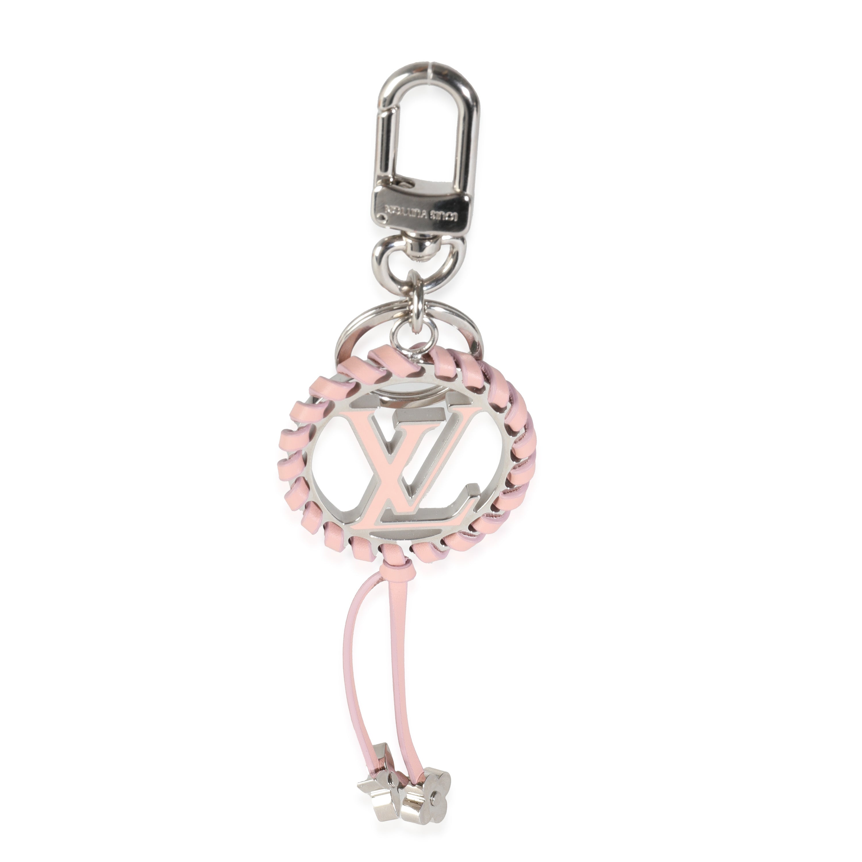 Louis Vuitton Silver Metal Pink Very Bag Charm Key Holder