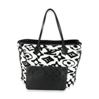 Louis Vuitton x UF Black White Tufted Monogram Neverfull MM