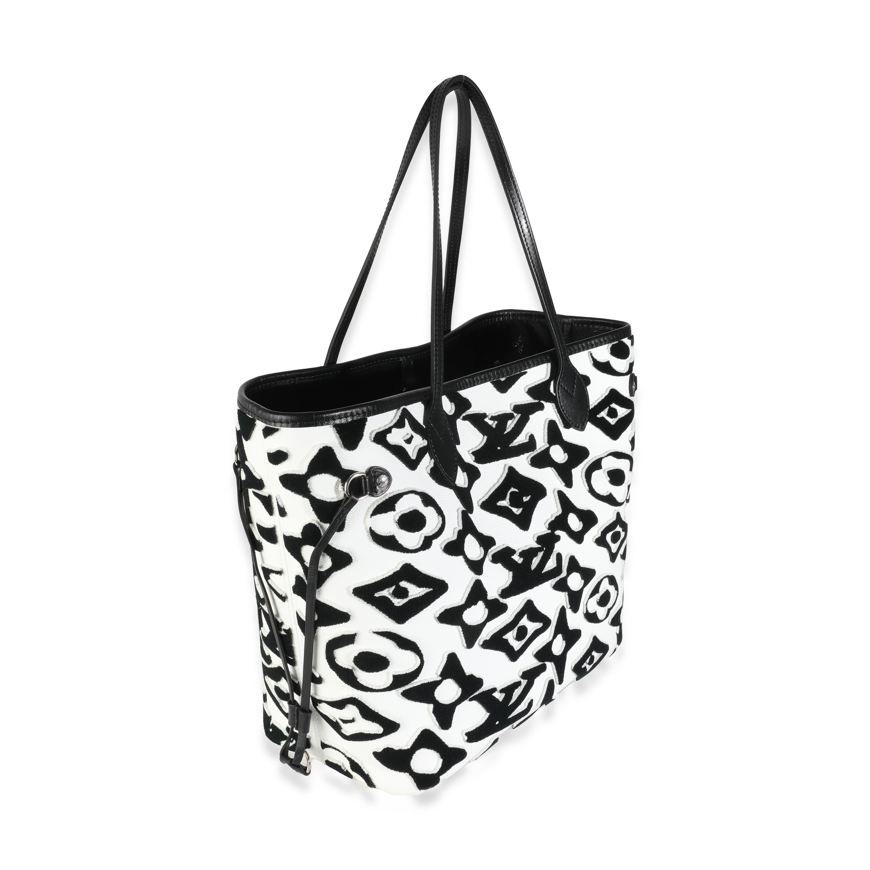 Louis Vuitton x UF Black White Tufted Monogram Neverfull MM