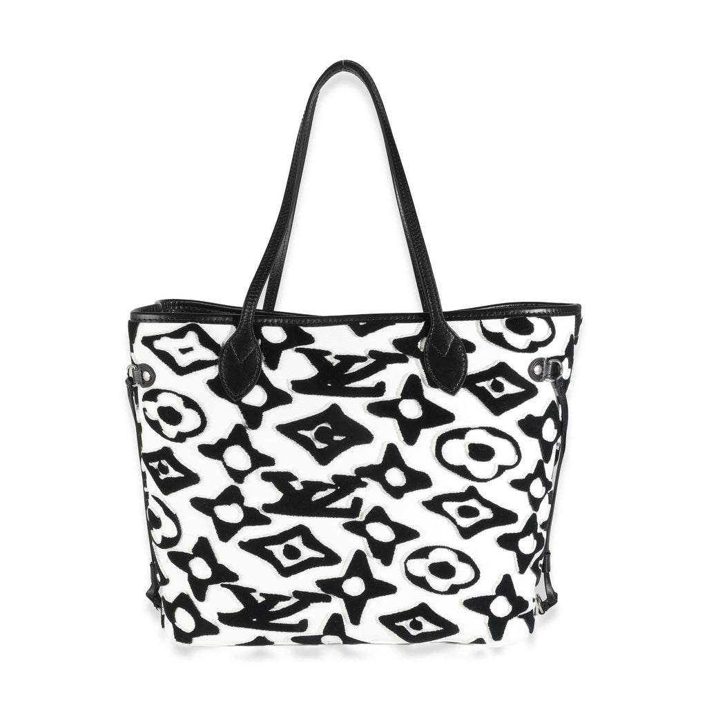 Louis Vuitton x UF Black White Tufted Monogram Neverfull MM