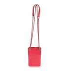 Chanel Pink Patent CC Phone Holder With Chain