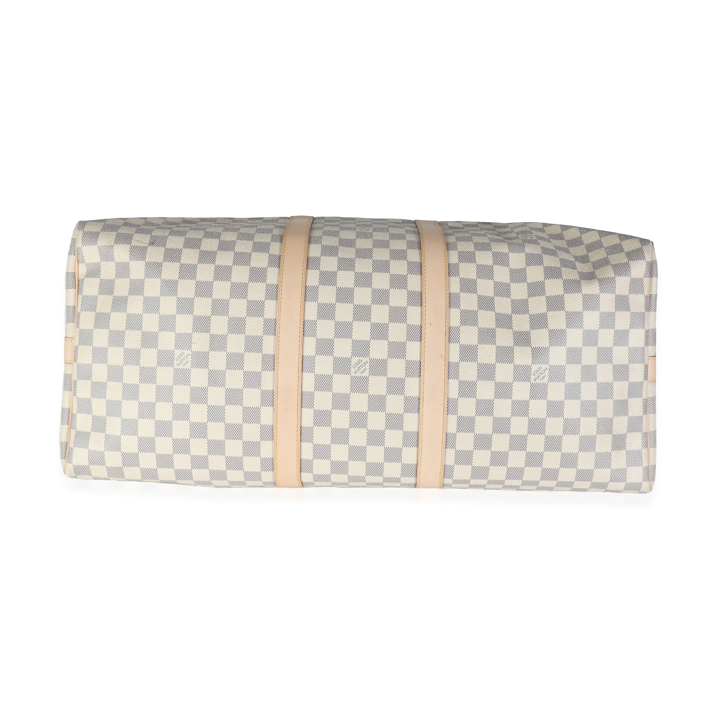 Louis Vuitton Damier Azur Canvas Keepall Bandouliere 55