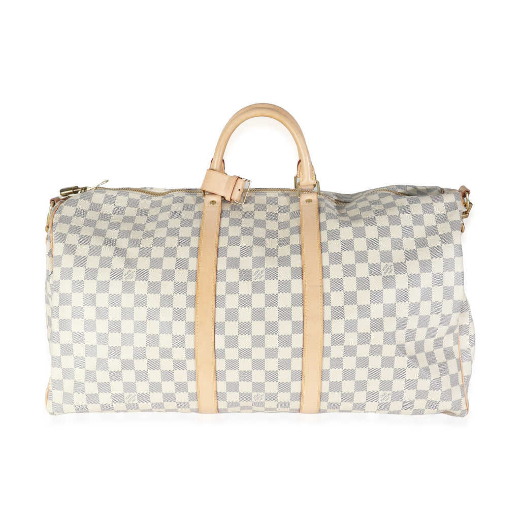 Louis Vuitton Damier Azur Canvas Keepall Bandouliere 55