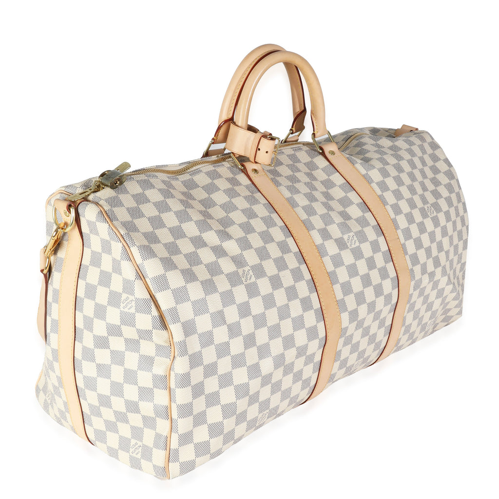 Louis Vuitton Damier Azur Canvas Keepall Bandouliere 55