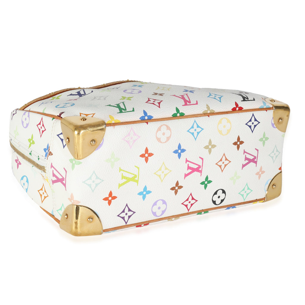 Louis Vuitton White Monogram Multicolore Canvas Trouville