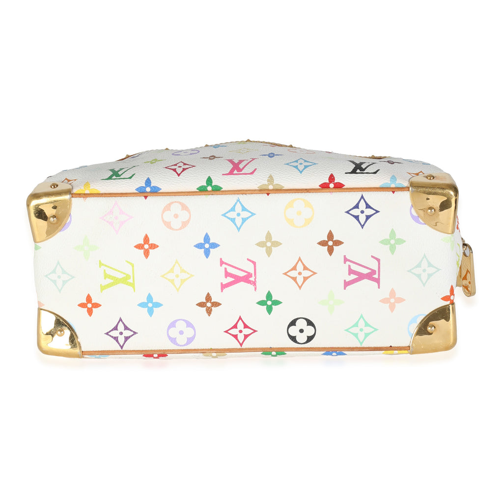 Louis Vuitton White Monogram Multicolore Canvas Trouville