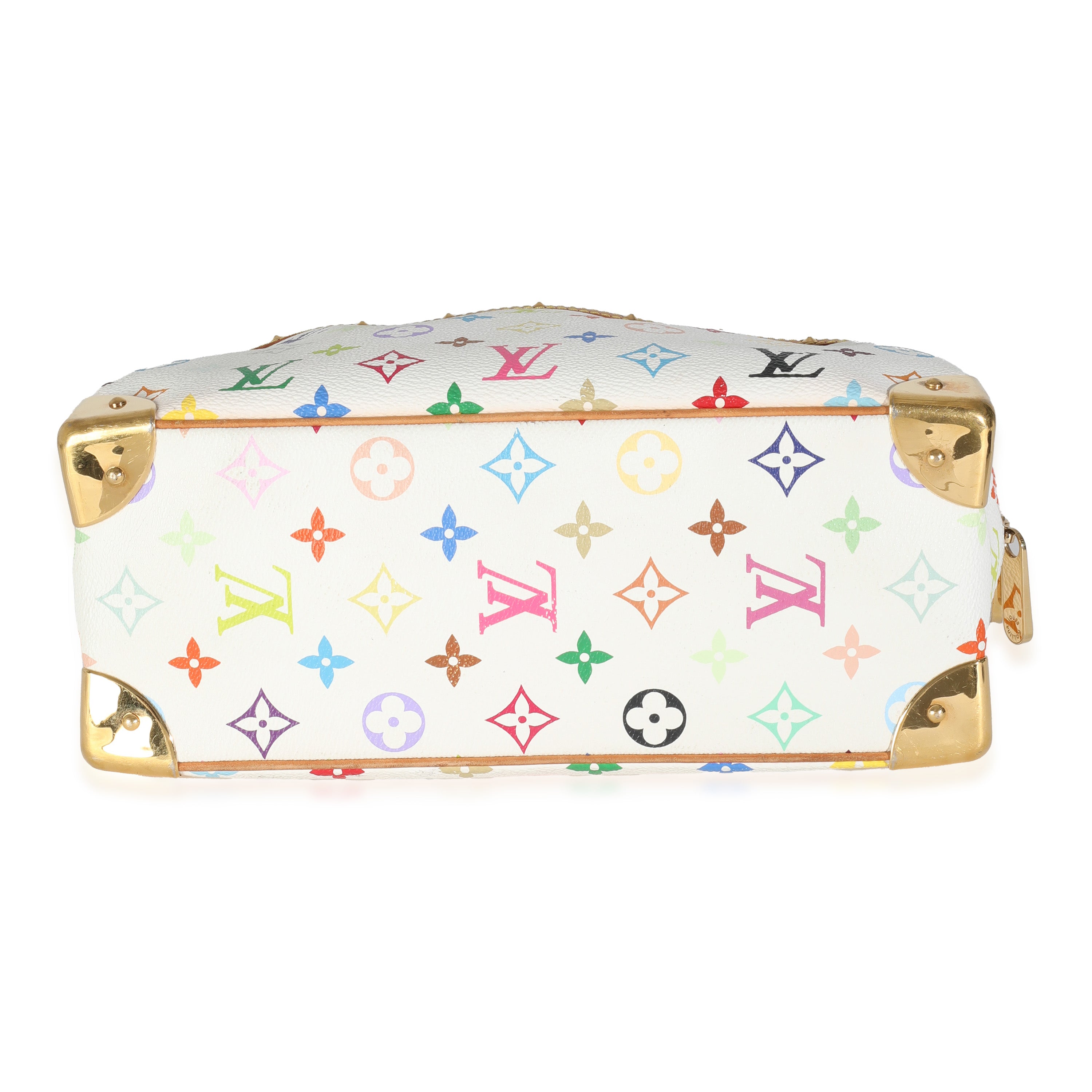 Louis Vuitton White Monogram Multicolore Canvas Trouville