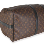 Louis Vuitton Monogram Macassar Canvas Keepall Bandouliere 55