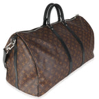 Louis Vuitton Monogram Macassar Canvas Keepall Bandouliere 55