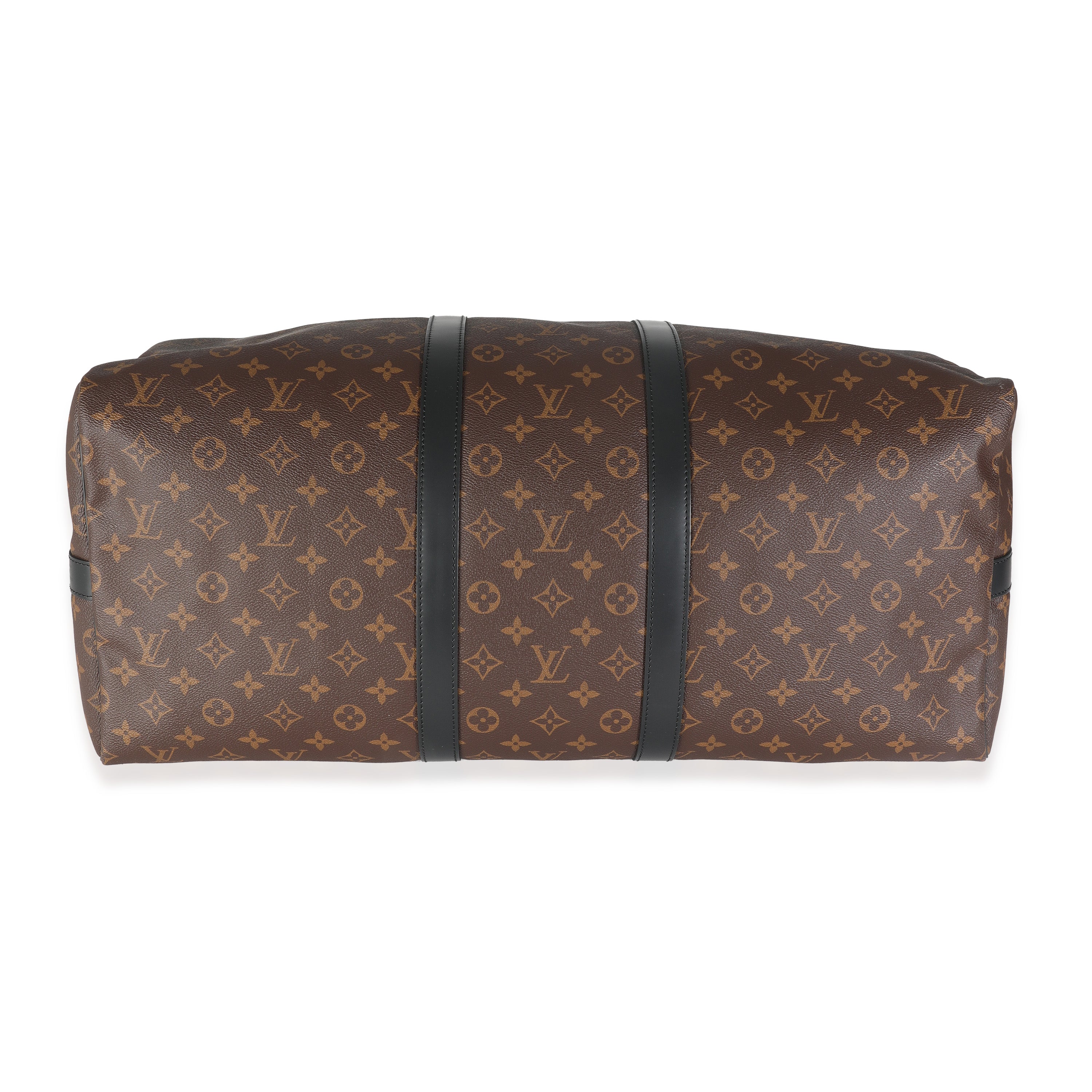 Louis Vuitton Monogram Macassar Canvas Keepall Bandouliere 55