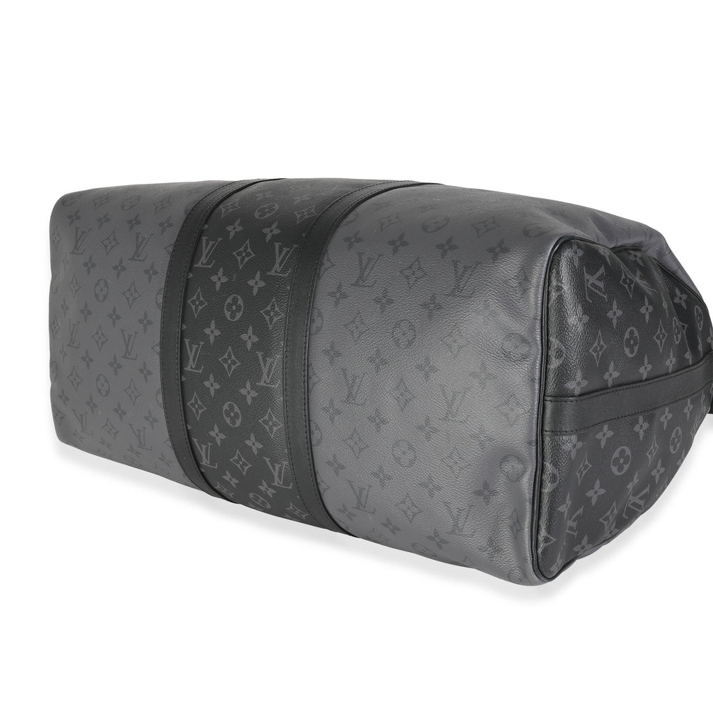 Louis Vuitton Reverse Monogram Eclipse Canvas Keepall Bandouliere 50