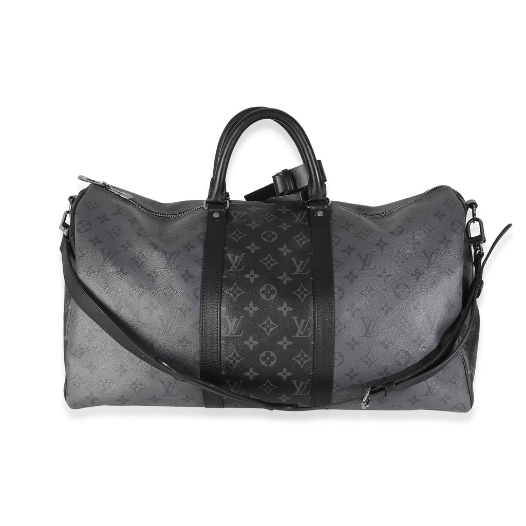 Louis Vuitton Reverse Monogram Eclipse Canvas Keepall Bandouliere 50
