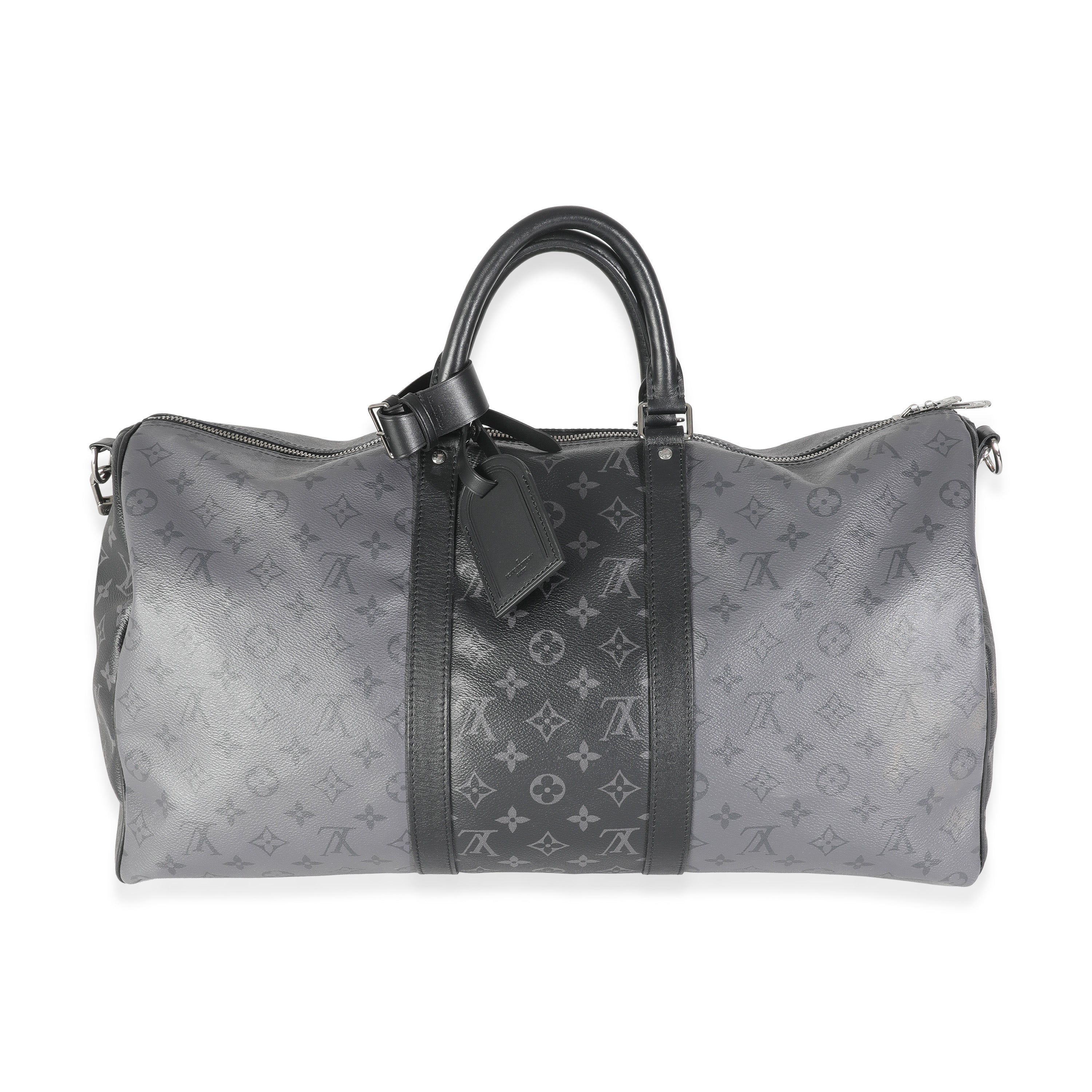 Louis Vuitton Reverse Monogram Eclipse Canvas Keepall Bandouliere 50