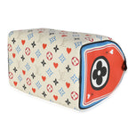 Louis Vuitton White Canvas Game On Speedy Bandouliere 25