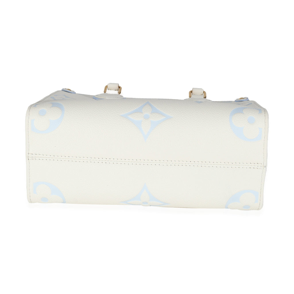 Louis Vuitton Latte Candy Blue Monogram Giant Empreinte Onthego PM