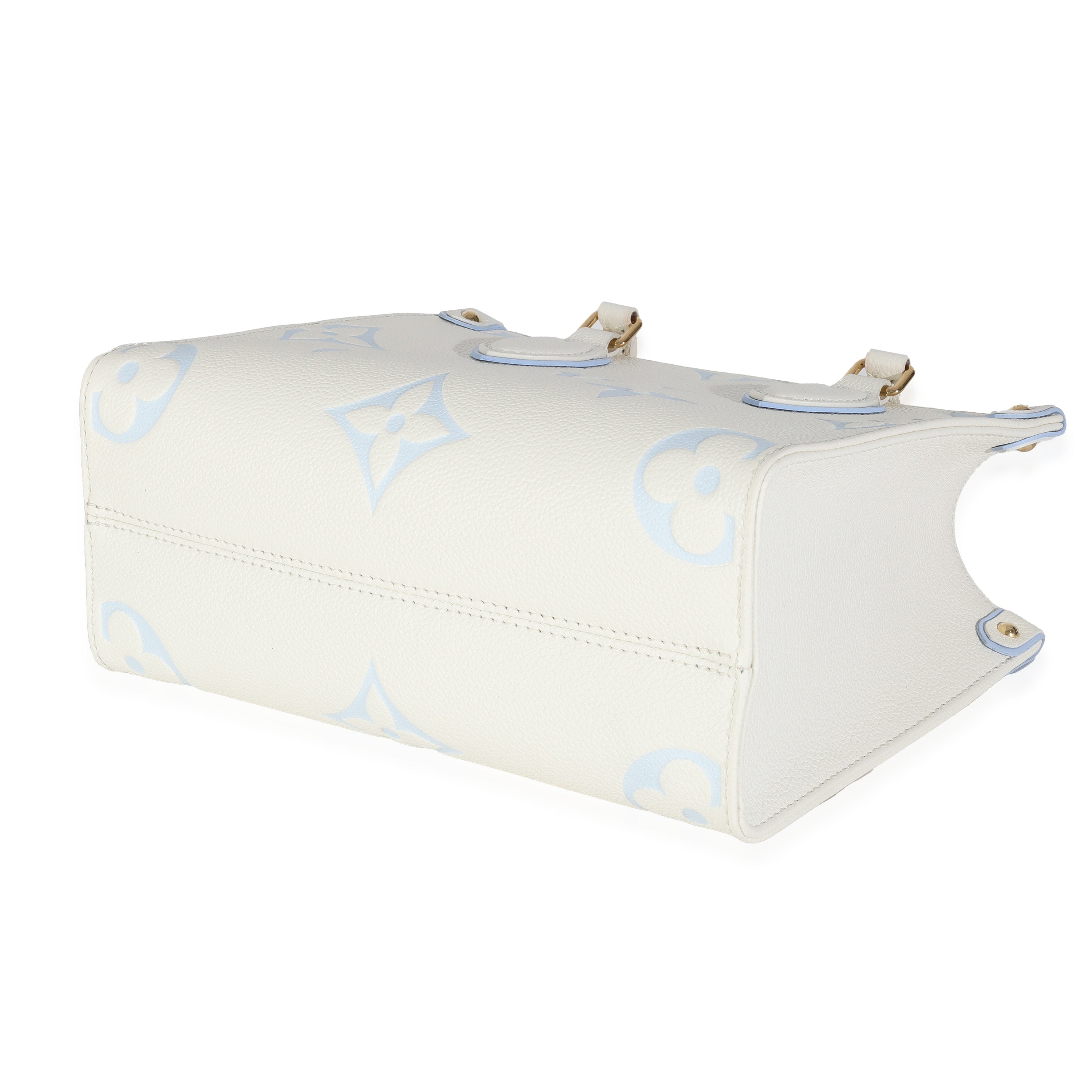Louis Vuitton Latte Candy Blue Monogram Giant Empreinte Onthego PM