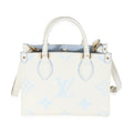 Louis Vuitton Latte Candy Blue Monogram Giant Empreinte Onthego PM