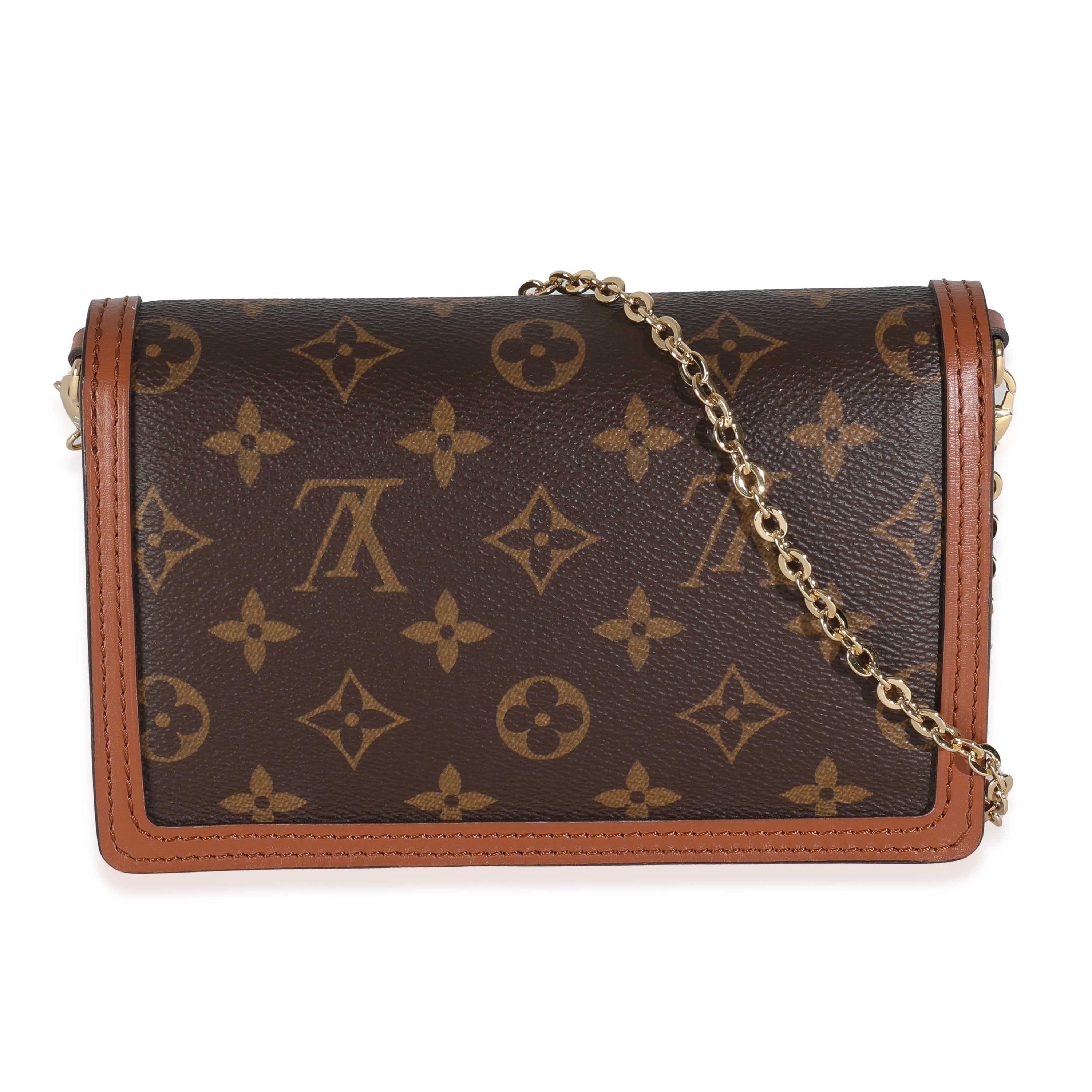 Louis Vuitton Reverse Monogram Canvas Dauphine Chain Wallet