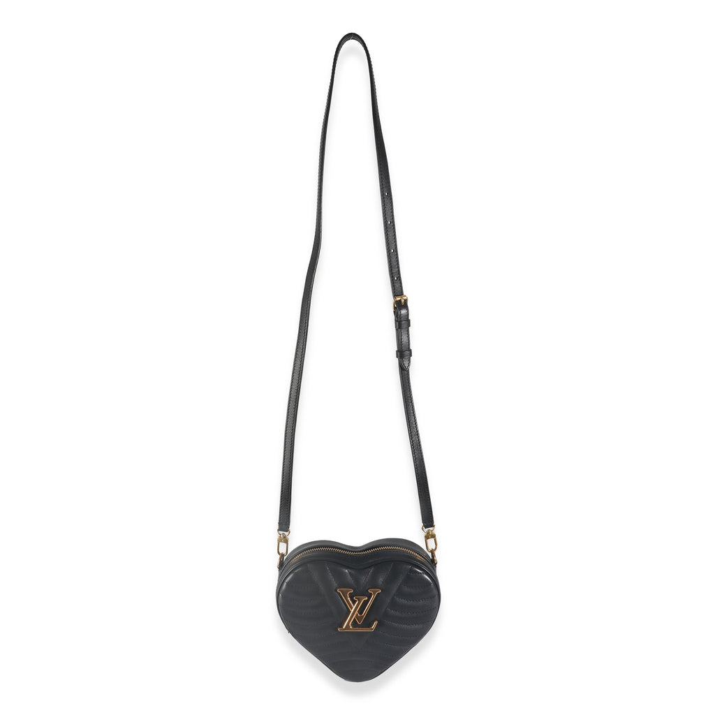 Louis Vuitton Black Calfskin New Wave Heart Bag