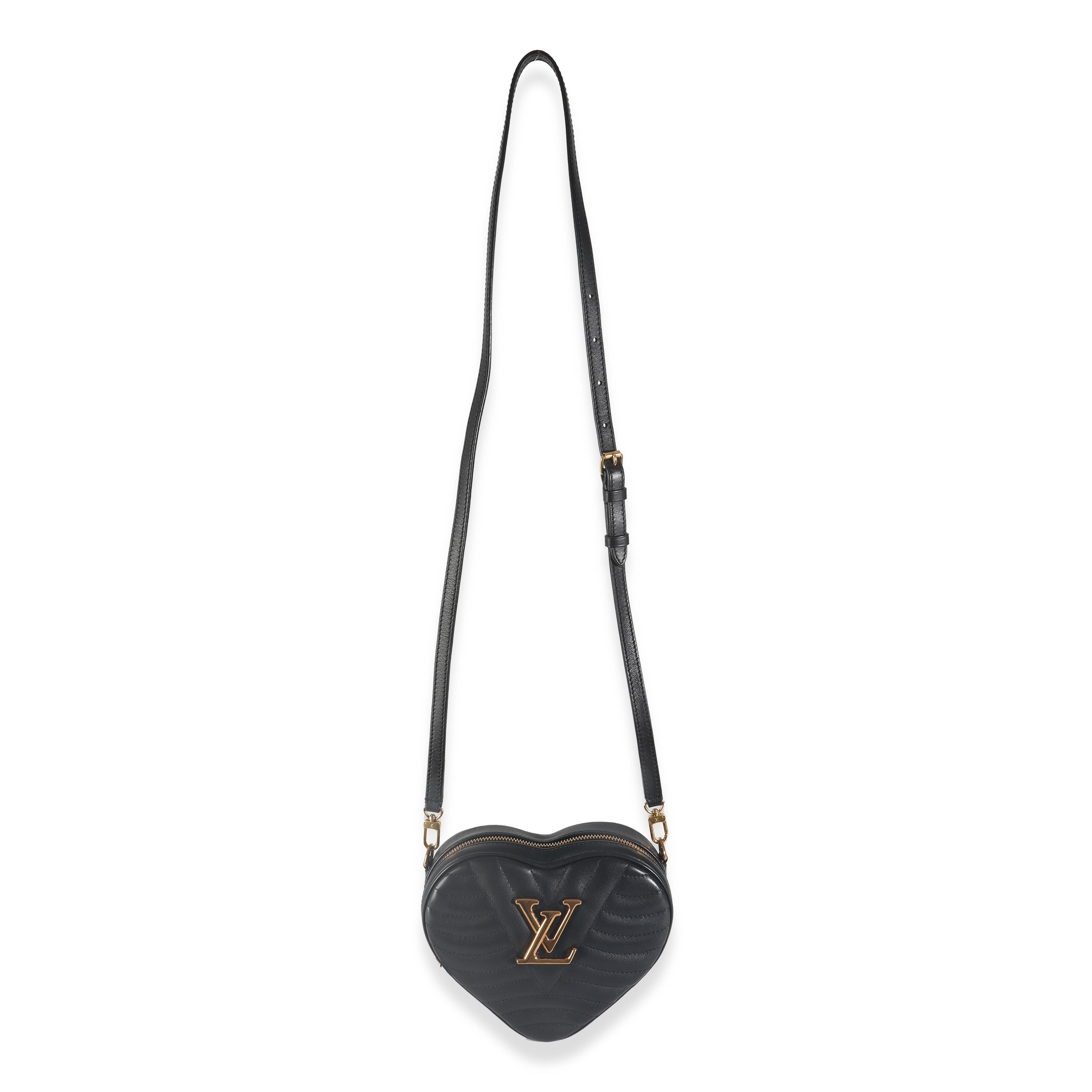 Louis Vuitton Black Calfskin New Wave Heart Bag