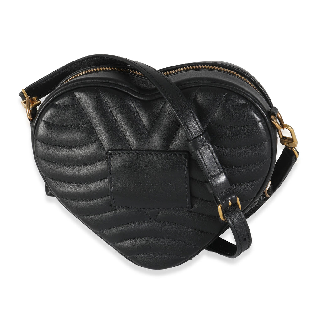 Louis Vuitton Black Calfskin New Wave Heart Bag