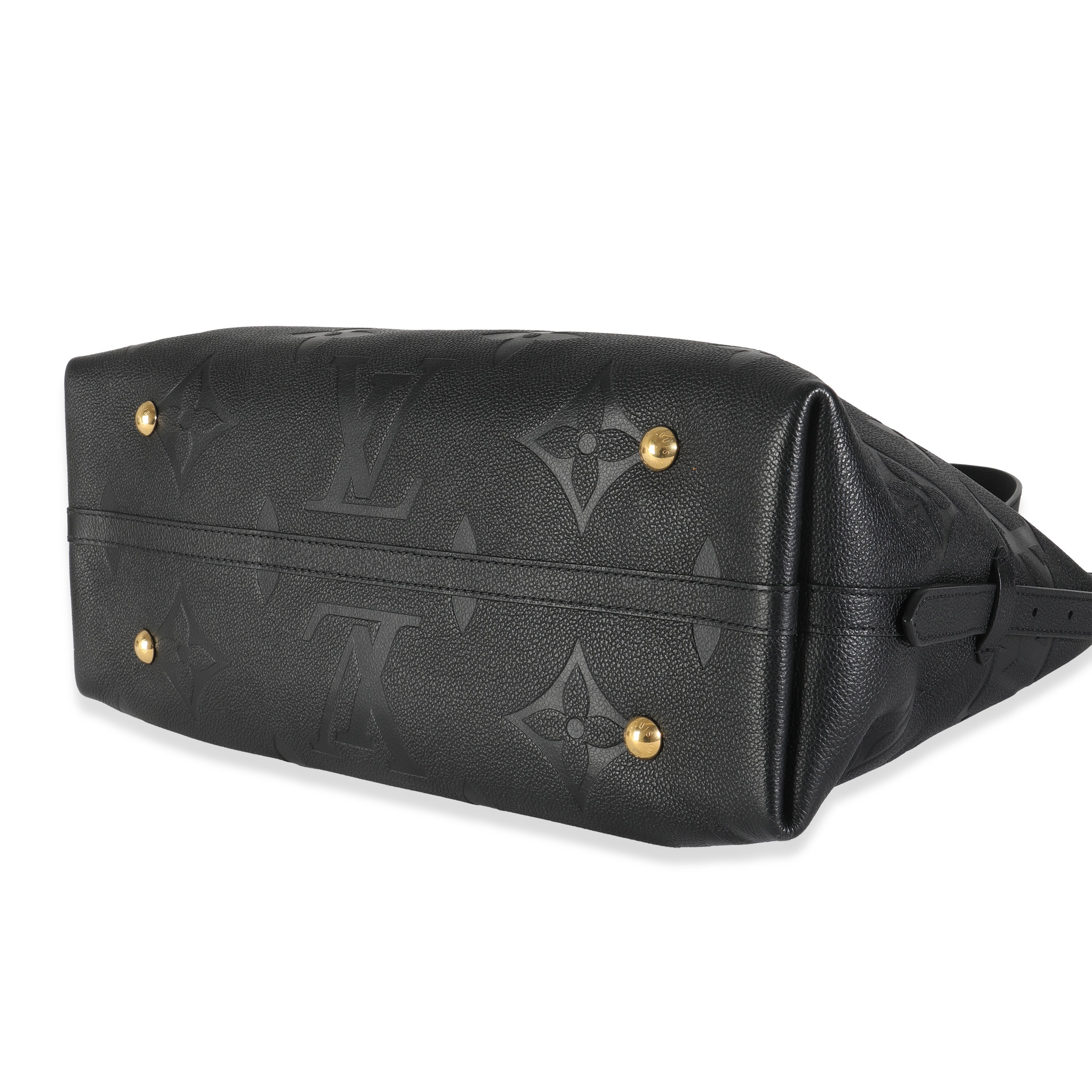Louis Vuitton Black Giant Monogram Empreinte Carryall MM