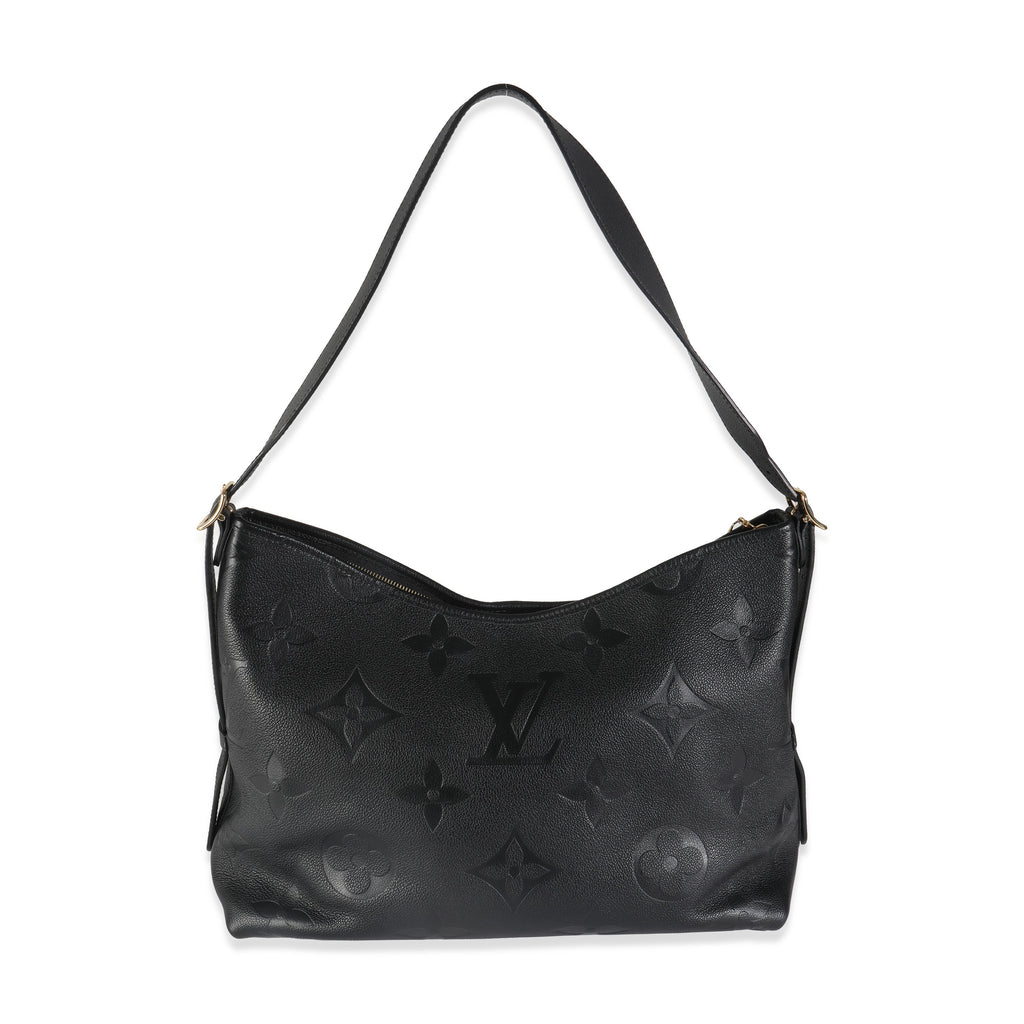 Louis Vuitton Black Giant Monogram Empreinte Carryall MM