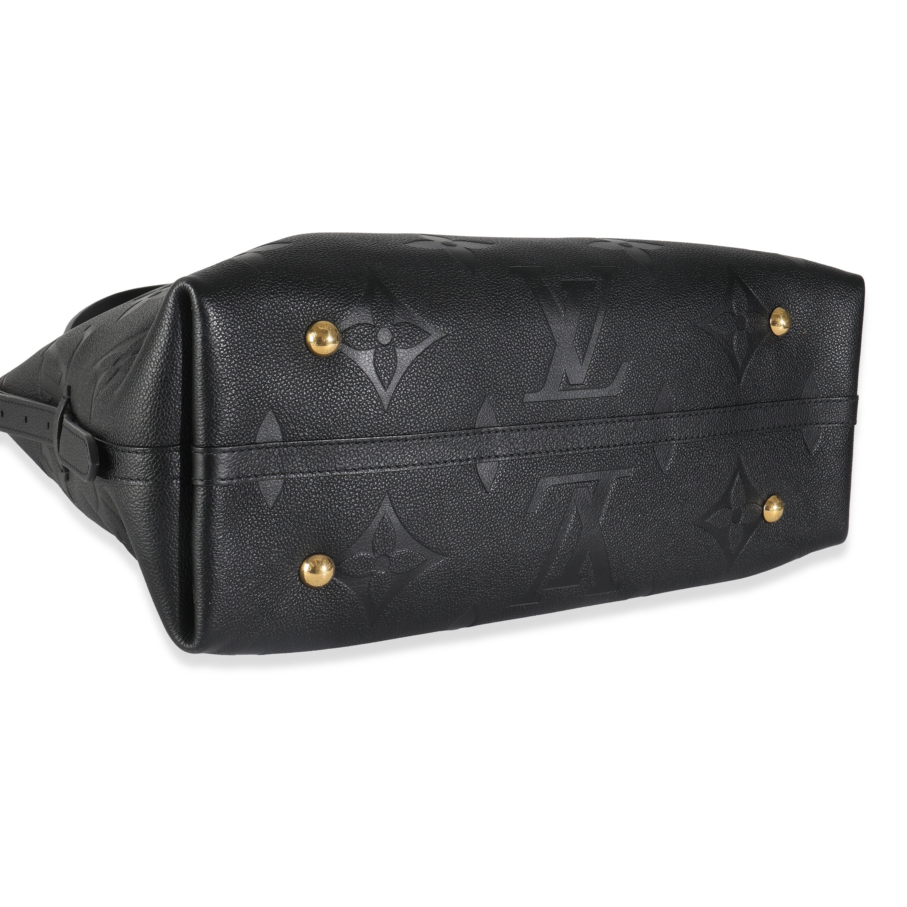Louis Vuitton Black Giant Monogram Empreinte Carryall MM