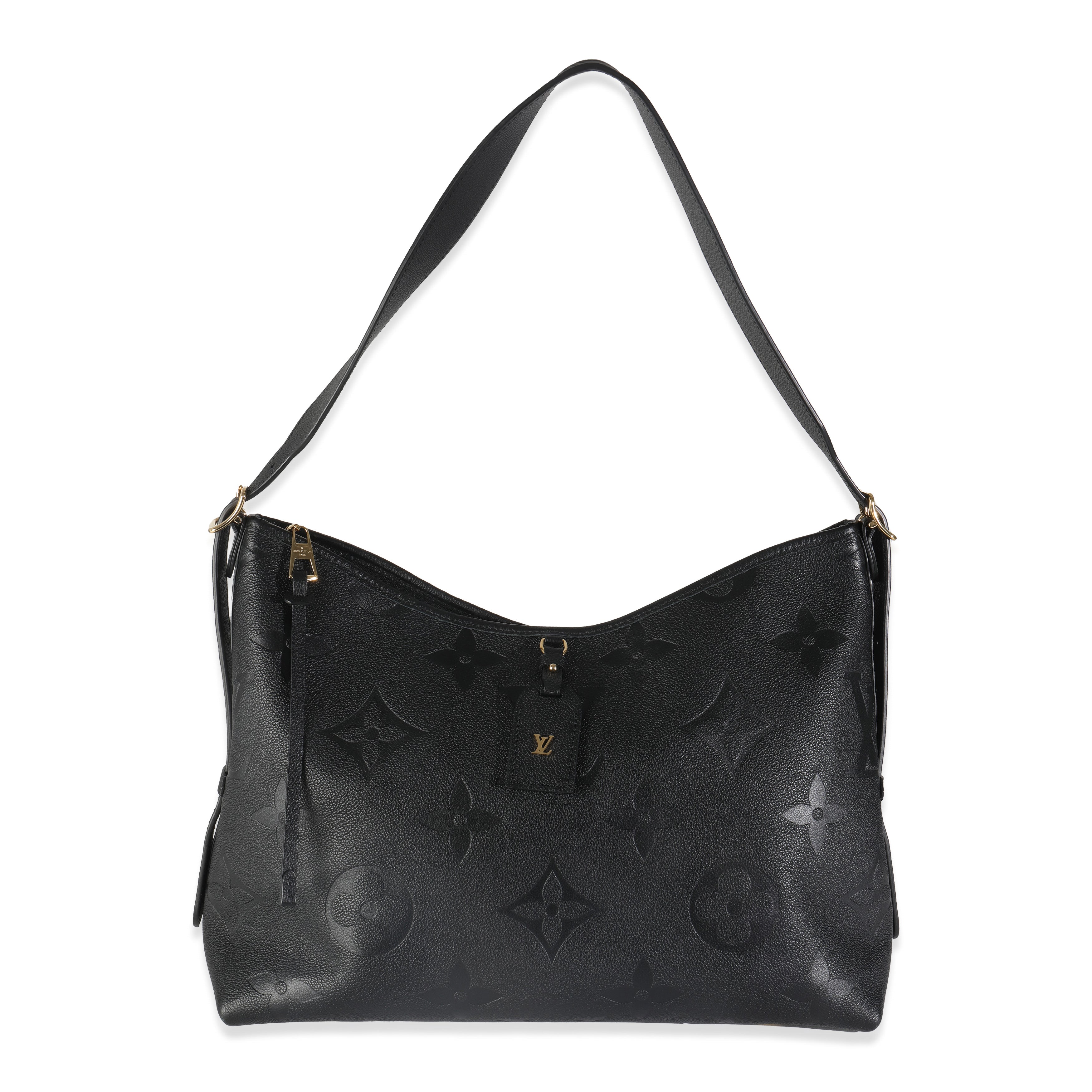 Louis Vuitton Black Giant Monogram Empreinte Carryall MM