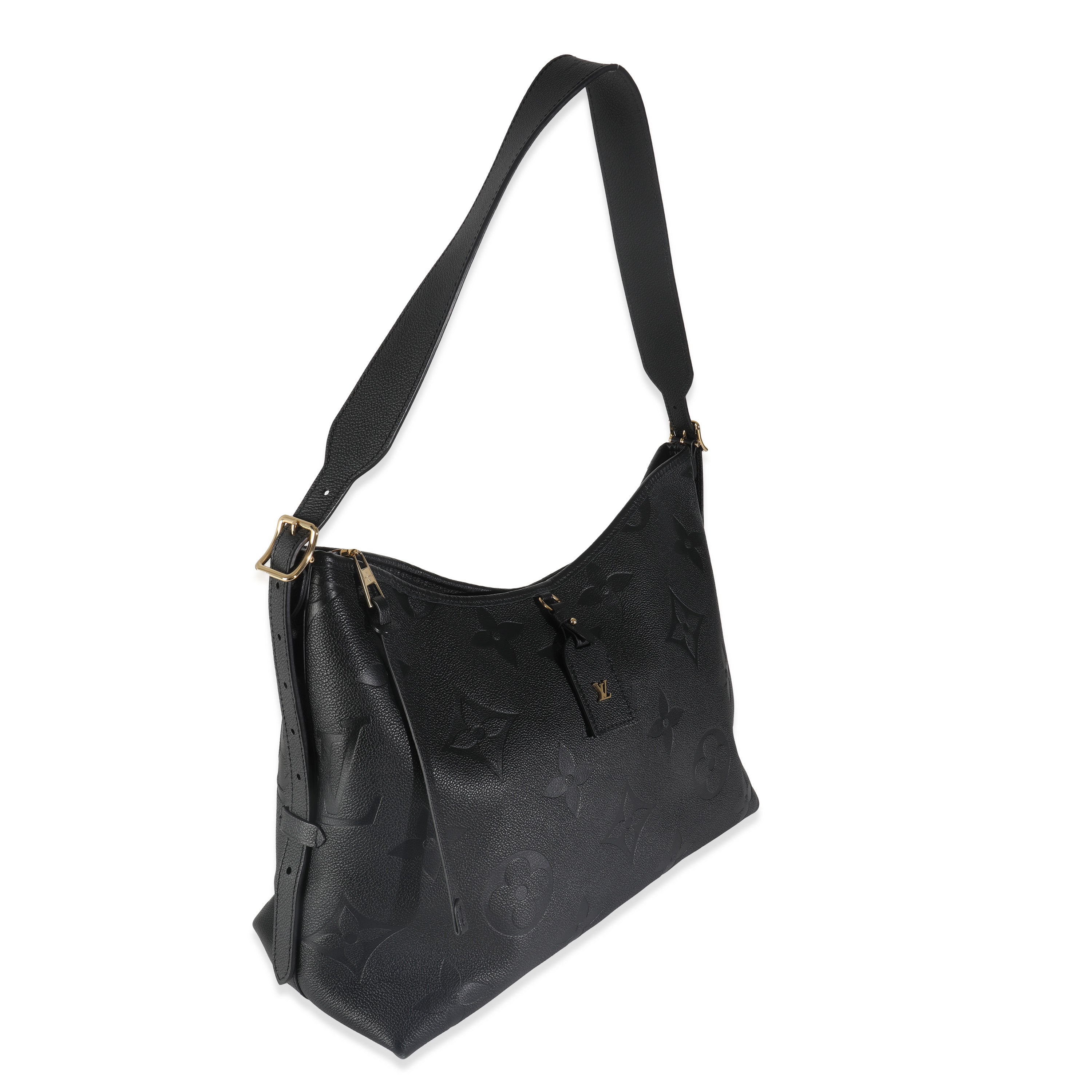 Louis Vuitton Black Giant Monogram Empreinte Carryall MM