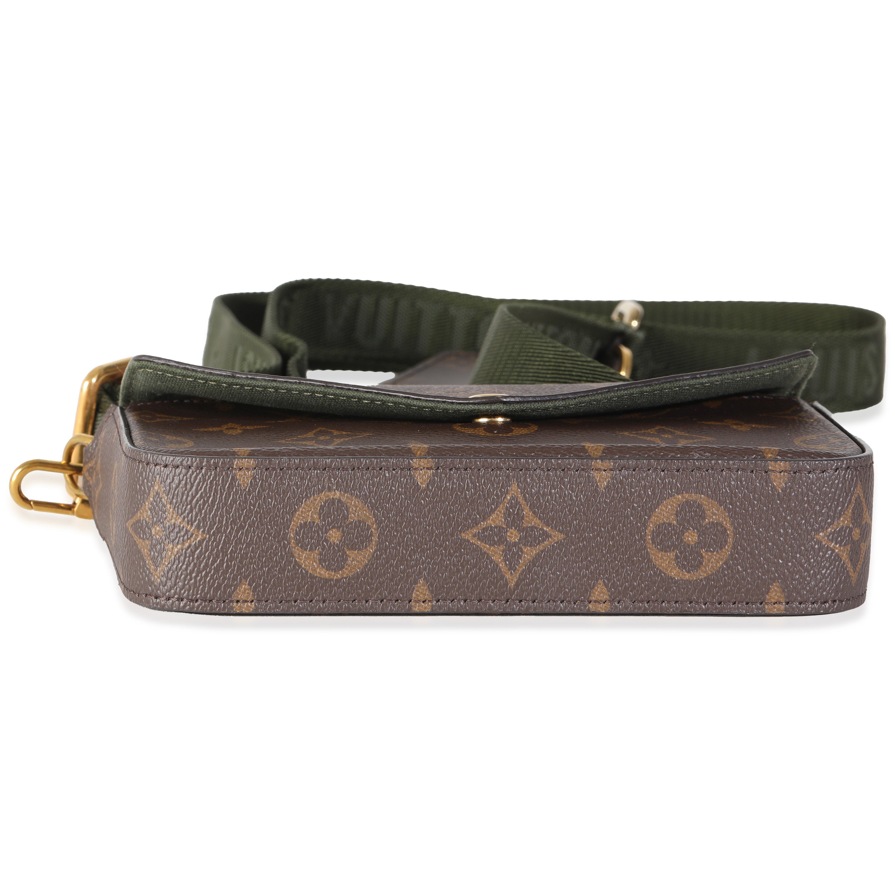Louis Vuitton Khaki Monogram Canvas Felicie Strap & Go