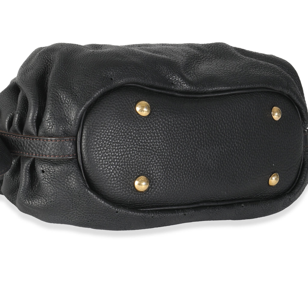 Louis Vuitton Black Monogram Mahina XS Hobo