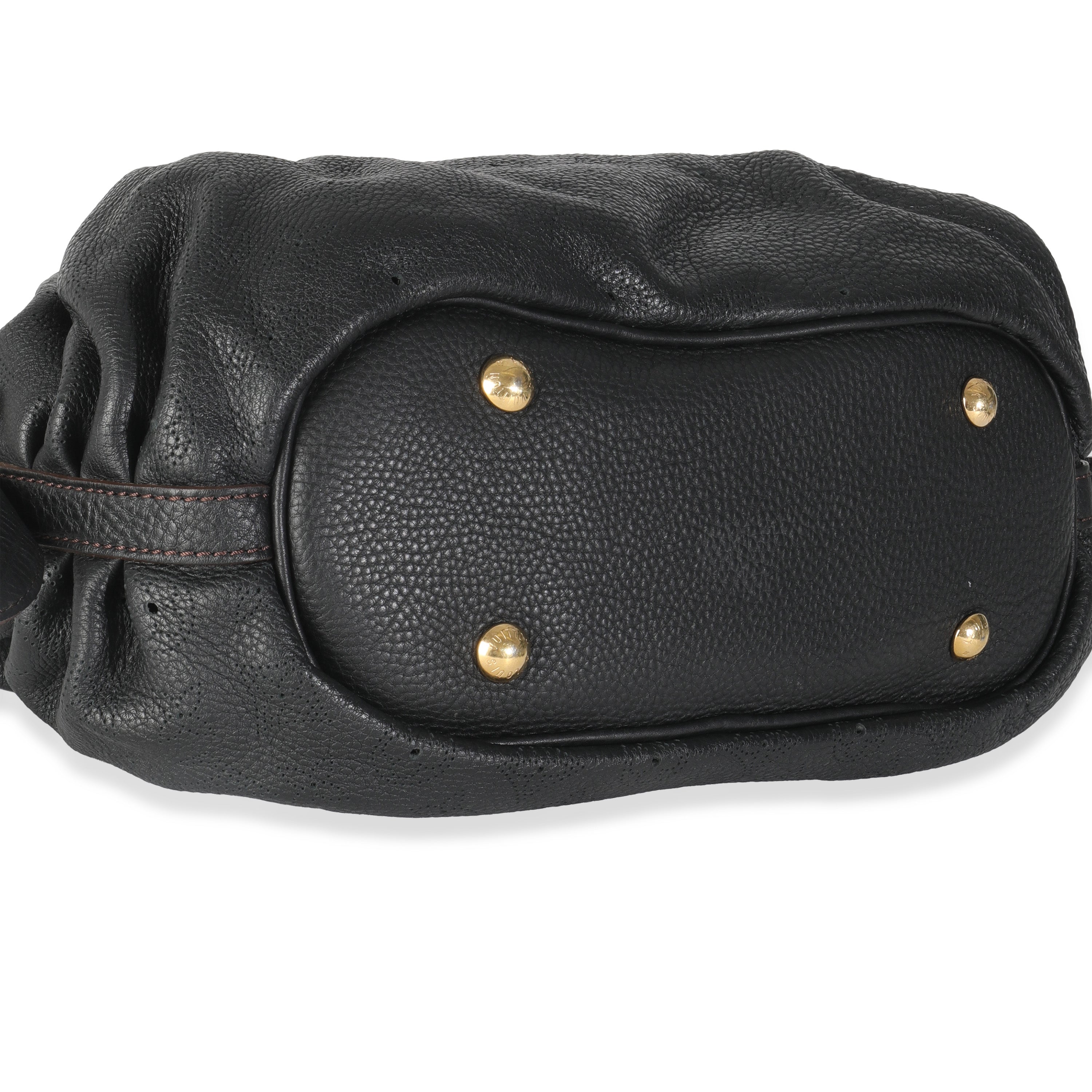 Louis Vuitton Black Monogram Mahina XS Hobo