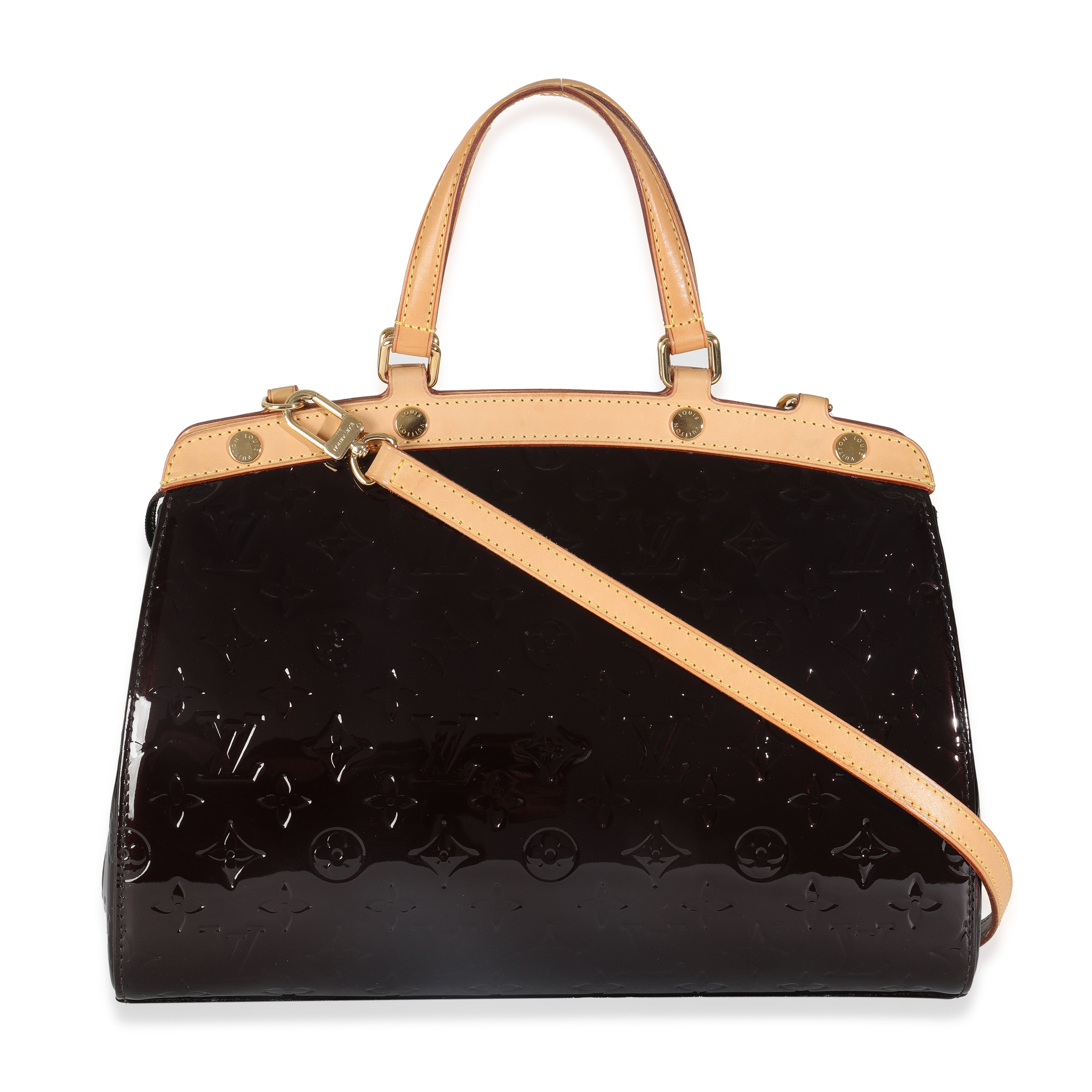 Louis Vuitton Amarante Monogram Vernis Brea MM