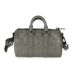 Louis Vuitton Khaki Embossed Monogram Seal Keepall XS