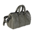Louis Vuitton Khaki Embossed Monogram Seal Keepall XS
