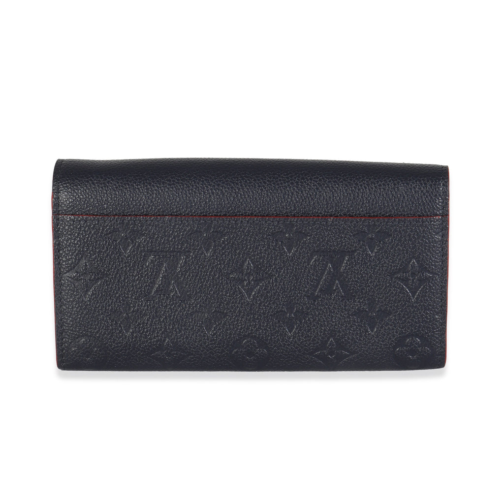 Louis Vuitton Marine Rouge Monogram Empreinte Sarah Wallet