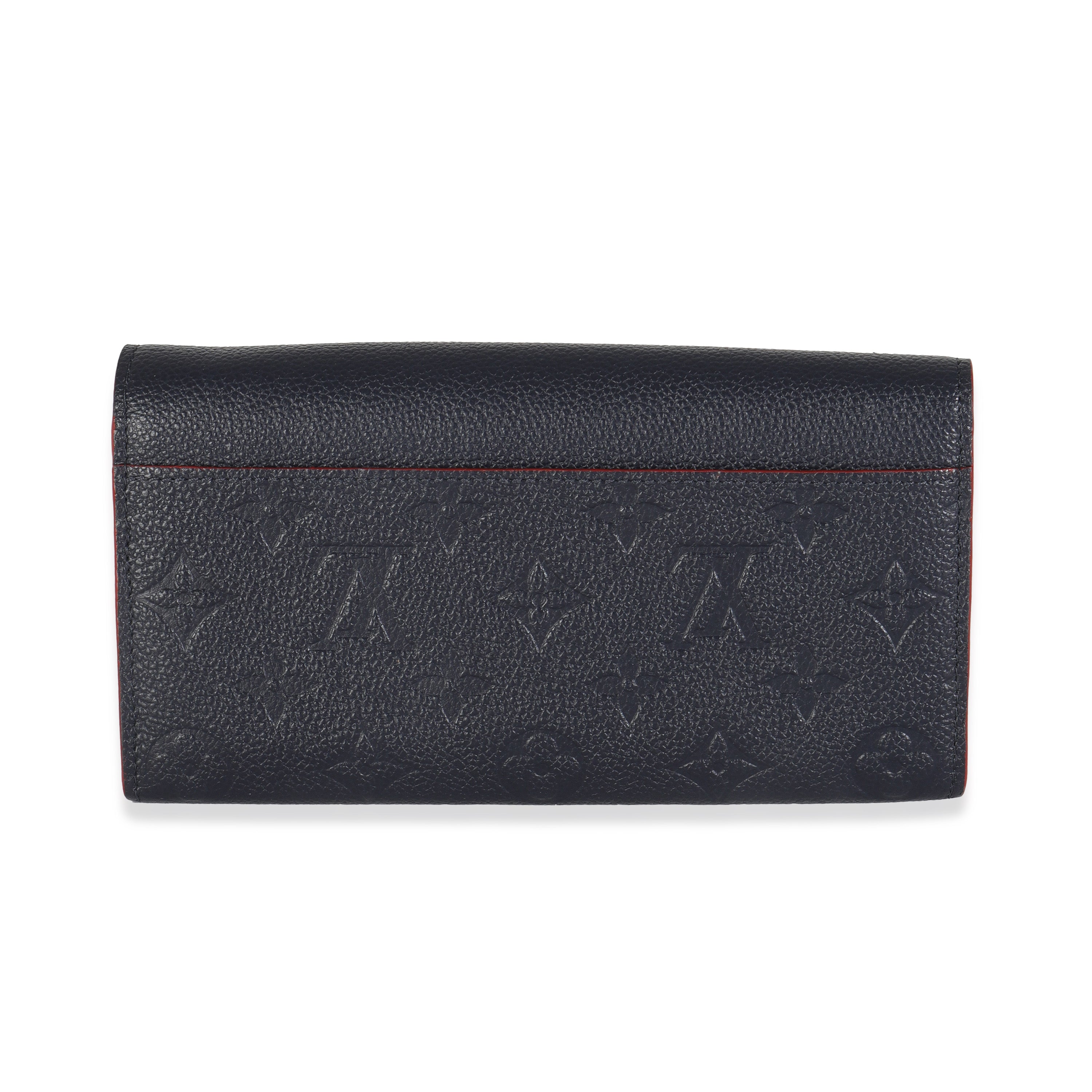 Louis Vuitton Marine Rouge Monogram Empreinte Sarah Wallet