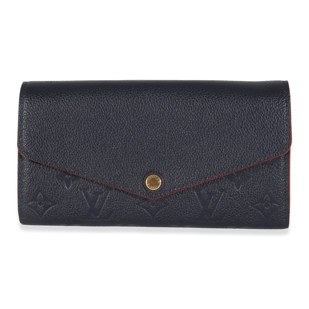Louis Vuitton Marine Rouge Monogram Empreinte Sarah Wallet