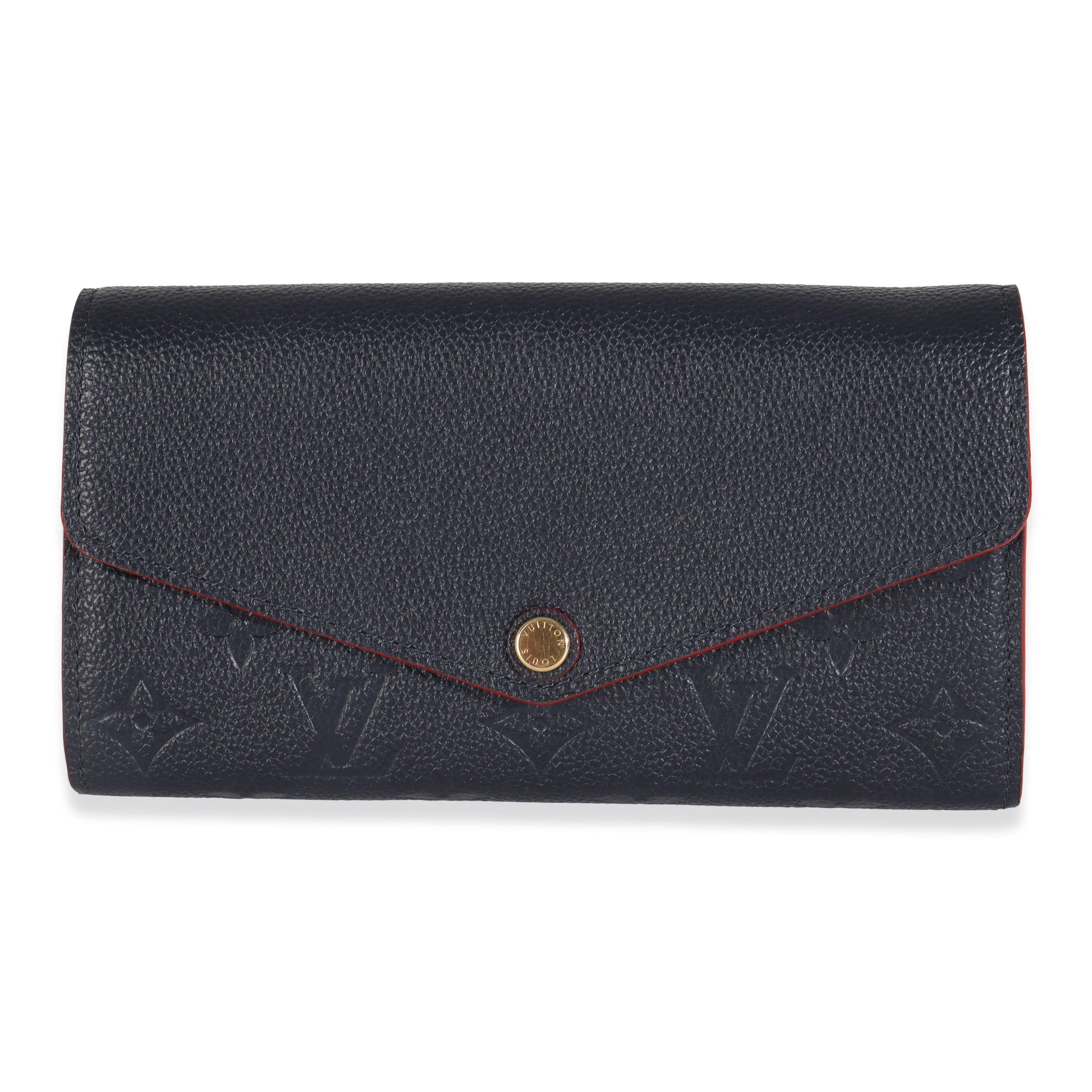 Louis Vuitton Marine Rouge Monogram Empreinte Sarah Wallet