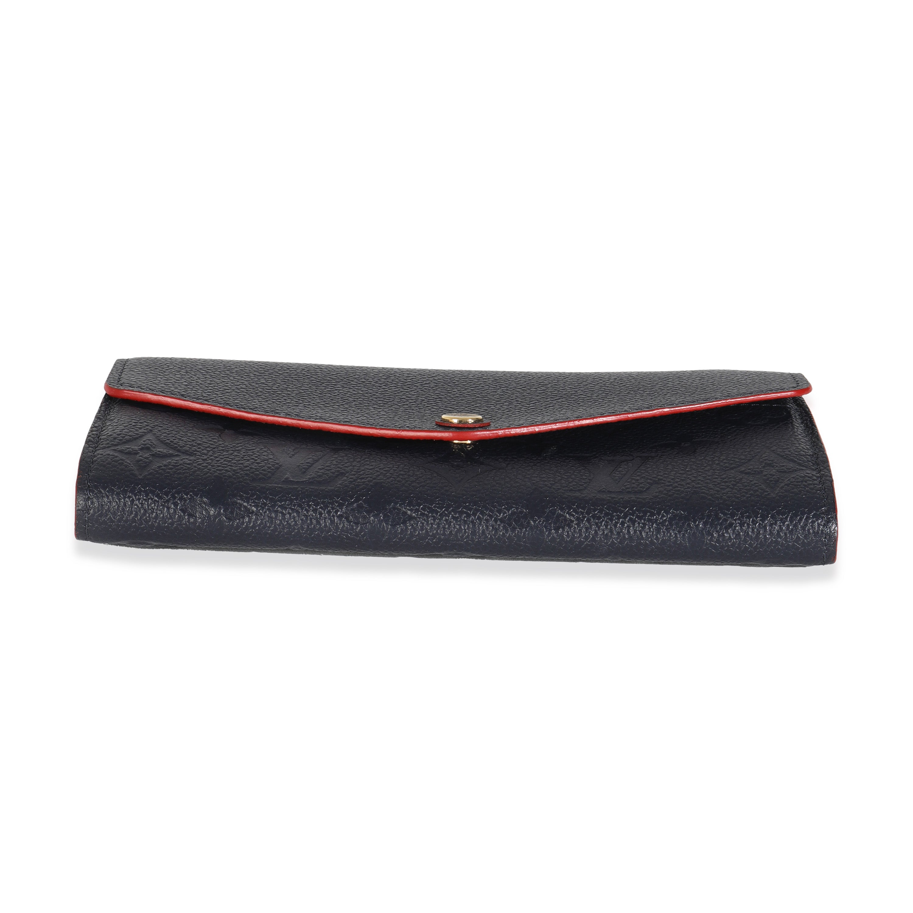 Louis Vuitton Marine Rouge Monogram Empreinte Sarah Wallet