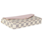 Louis Vuitton Eau De Rose Calfskin Damier Azur Canvas Felicie Pochette