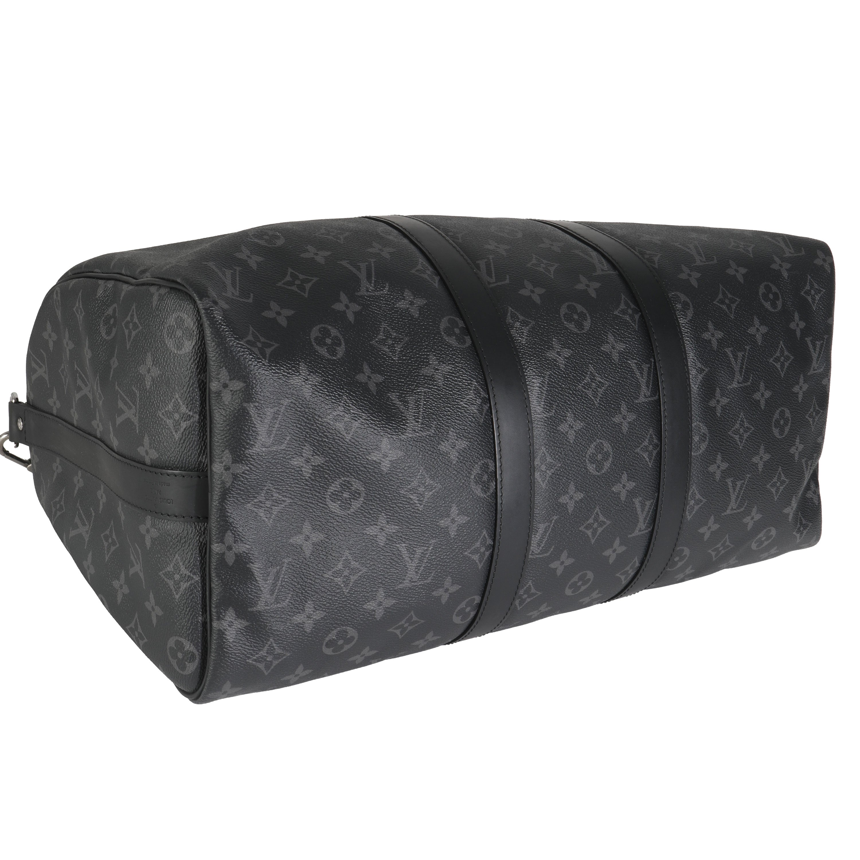 Louis Vuitton Monogram Eclipse Canvas Keepall Bandouliere 45