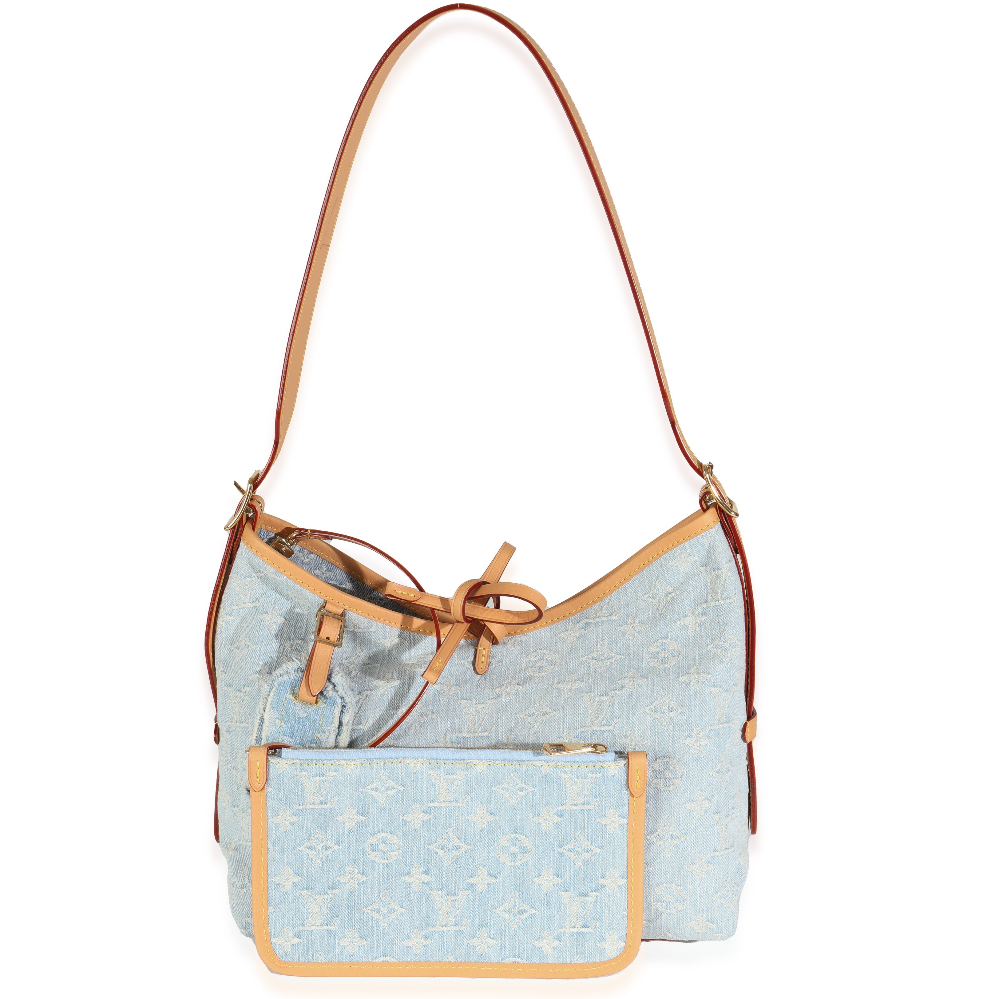 Louis Vuitton Sky Blue Monogram Denim Carryall PM